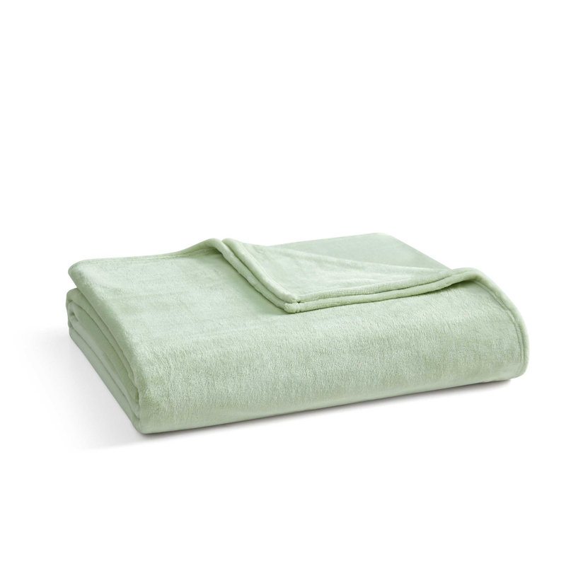 Couverture réversible unie Martha Stewart Bedford, Très grand lit, Vert