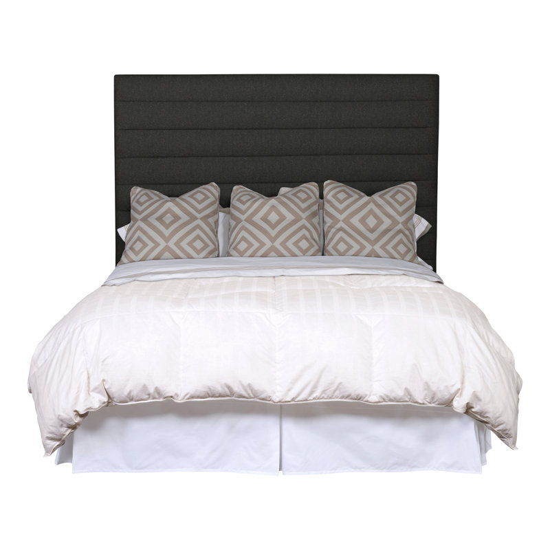 Très grande tête de lit tapissier Kelsey, Perigold ‑ flanelle gris anthracite Aspen