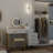 Grosmark Makeup Vanity Desk with Stool and LED Mirror-1374454032