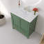 Meuble-lavabo vert 30 po avec lavabo simple