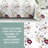 Queen Size 9-Piece Sage & Floral Quilted Bedding & Curtain Set (Queen) - Microfiber Bedspread + Sheer Drapes-117097608-128614337