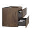 Alice-30W-105, armoire murale SANS lavabo, couleur noyer, avec deux tiroirs, pré-assemblée