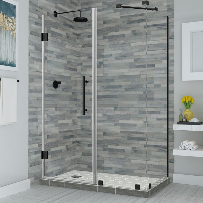 Bromley Frameless 59.25" x 72" Rectangle Hinged Shower Enclosure