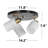 Lumiere 3-Light Modern Semi-Flush Mount