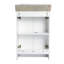 Meuble-lavabo autoportant avec lavabo et support de rangement