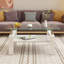 Rectangle Coffee Table, Tempered Glass Tabletop With MDF Layer, Modern Table For Living Room, Transparent Glass-1081972295