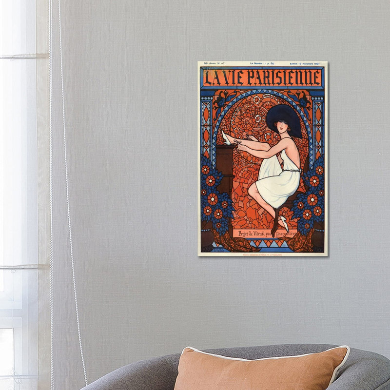 1921 La Vie Parisienne Magazine Cover by The Advertising Archives - Gallery-Wrapped Canvas Giclée on Canvas, Canvas
