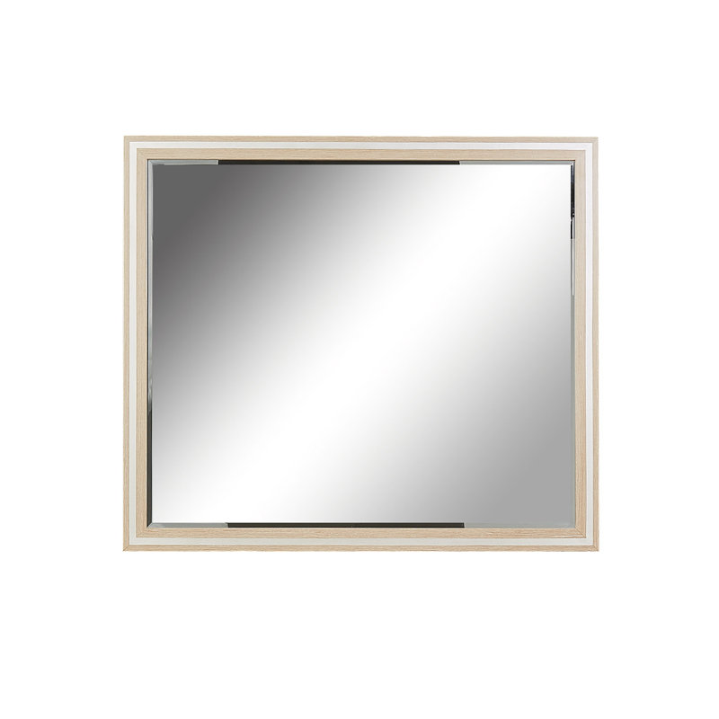 Laguna Ridge Flat Solid Wood Beveled Mirror