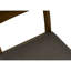 Chaise de salle à manger, hauteur 37 po, ensemble de 2, rembourrée, latérale, salle à manger, cuisine, bois massif brun, tissu brun, transitionnel