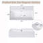 Meuble-lavabo flottant moderne de 21,6 po avec lavabo en céramique - parfait pour les petites salles de bain, rangement à droite