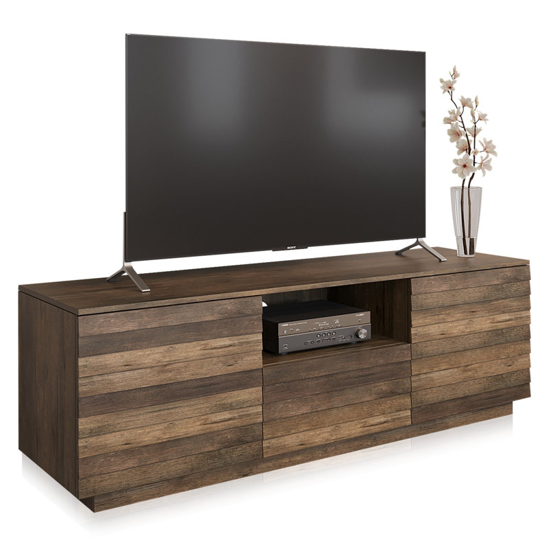 Brown 65" Farmhouse TV Stand with Storage