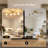 4 - Light Dimmable Linear Glass Globe Semi Flush Mount