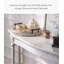 Console en métal blanc patiné French Country