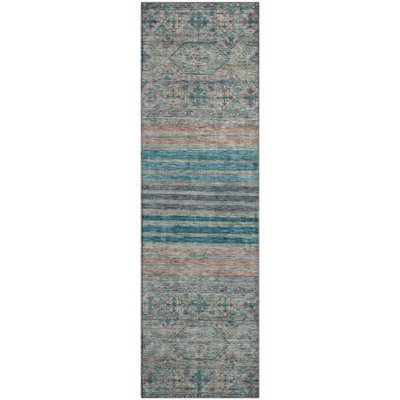 Premium Machine Washable Brennon AMF1641 Stripes Rug