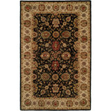 Wool Oriental Area Rug in Black/Brown