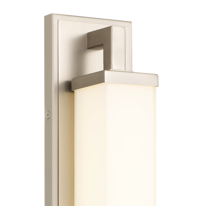 Meuble-lavabo à DEL intégré en nickel brossé de 34 pouces pour la salle de bain - Écoénergétique haute performance, 2380 lumens, 25 W, à double fixation et style, 3 températures de couleur sélectionnables, à intensité variable, facile