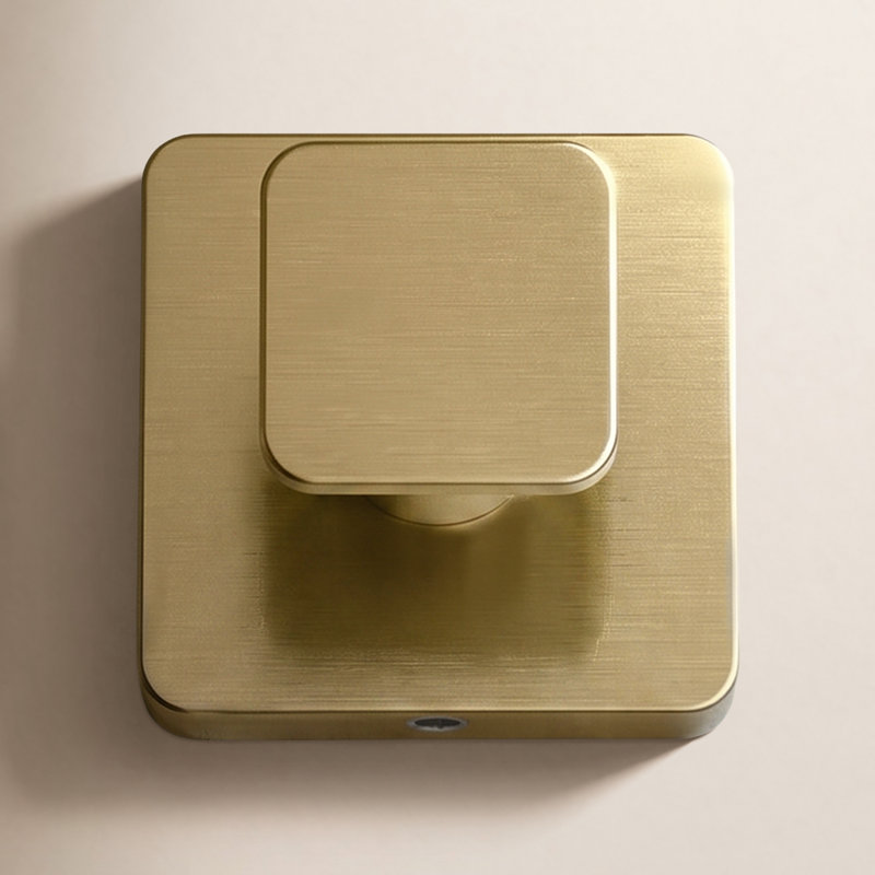 Blaze Wall Mounted Robe Hook, Brushed Brass