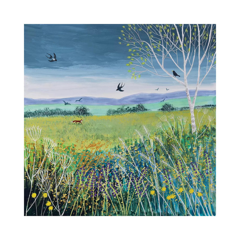 Approaching Storm by Jo Grundy - Wrapped Canvas Painting, 30.48 cm H x 30.48 cm W
