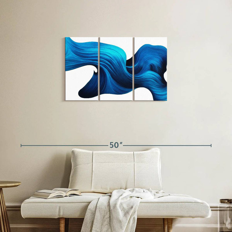 Avery Abstract Flowing Wave, 20" H x 33" W