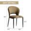 Chaise moderne rembourrée à 4 pieds gris (ensemble de 2)-5428828-3655540