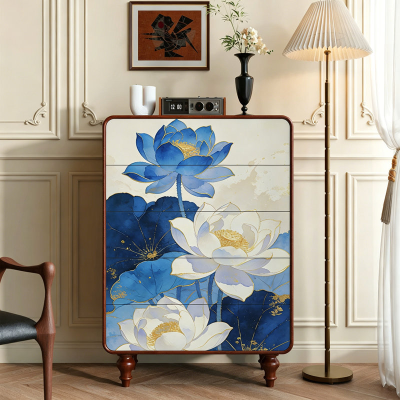Solid Wood 5 Drawer Chest