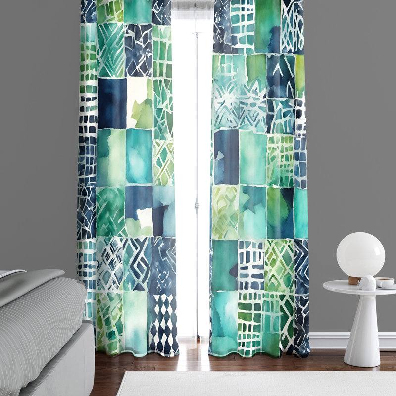 Semi Sheer Curtain Pair, 56" W x 78" L