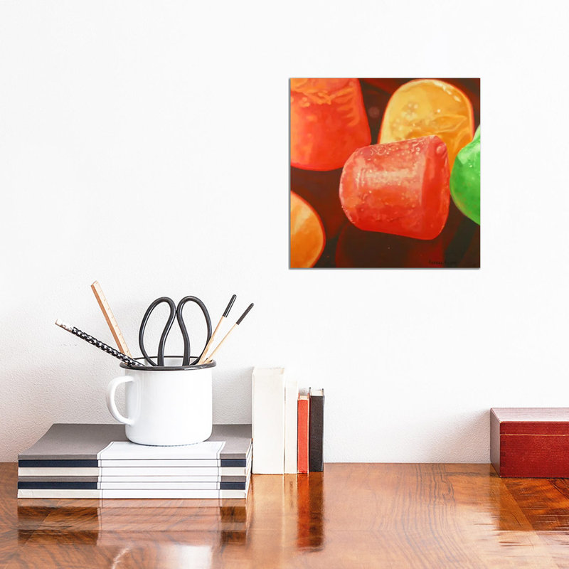 Dots 1 Piece Wrapped Canvas Wall Art