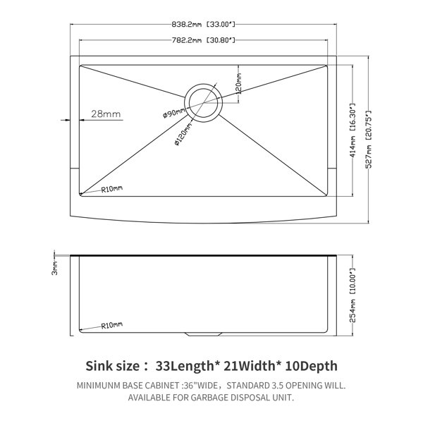 Dimensions du produit