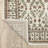 Adela Bordered Floral Traditional Ivory/Red Area Rug-1038147015