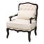 Fauteuil capitonné large de 27,8 po Martina Meza