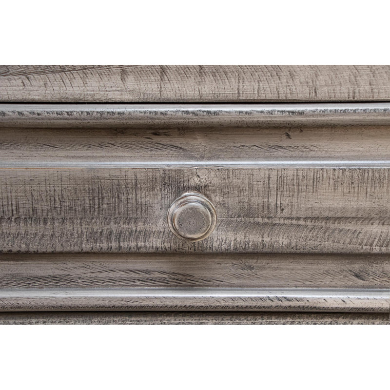Commode 5 tiroirs Hamite, Gris