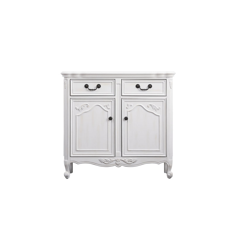 COSMO 2-Drawer Accent Chest, Antique White