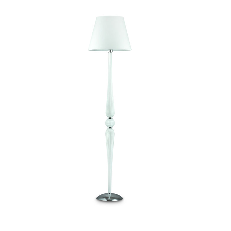 Lampe sur pied traditionnelle 64,96 po Hargrove, Blanc