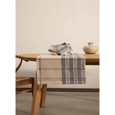 Marine Rectangle Striped Cotton Table Runnner