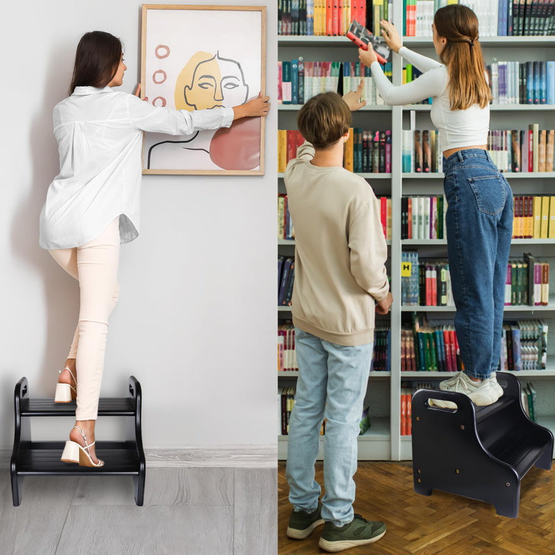 2-Step Stool, Black