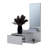 White Floating Vanity With Included Mirror