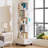 360° Display Round Spinning Rotating Bookshelf with Wheels and Drawer-1577913070-1577913057