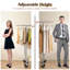 Porte-vêtements Madalin 630 lb avec roulettes-710897345