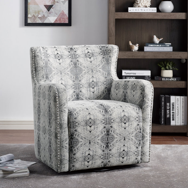 Fauteuil club pivotant rembourré Conaill