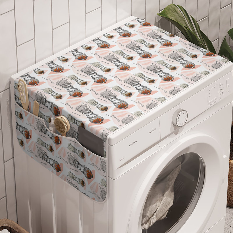 Multicolore Ambesonne, machine à laver abstraite, paquet de 2 47 po x 18,5 po