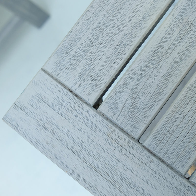 Carey Mahogany Wood Buffet & Console Table, Weathered Gray