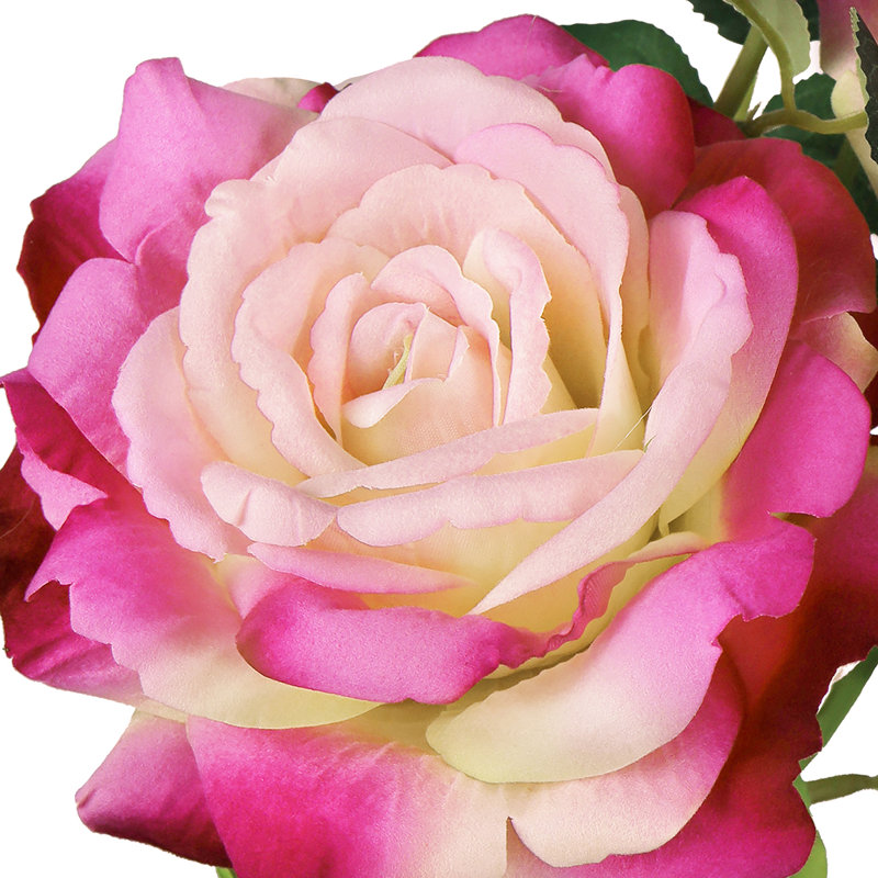 Fleur artificielle rose, Rosé / fuchsia
