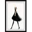 Robe noire brossée - impression graphique encadrée-31334108