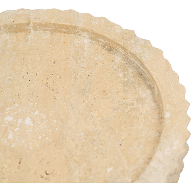 Russell Beige Travertine Tray, Beige Travertine