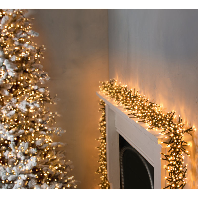 480 Multi Action Cluster String Lights, Vintage Gold
