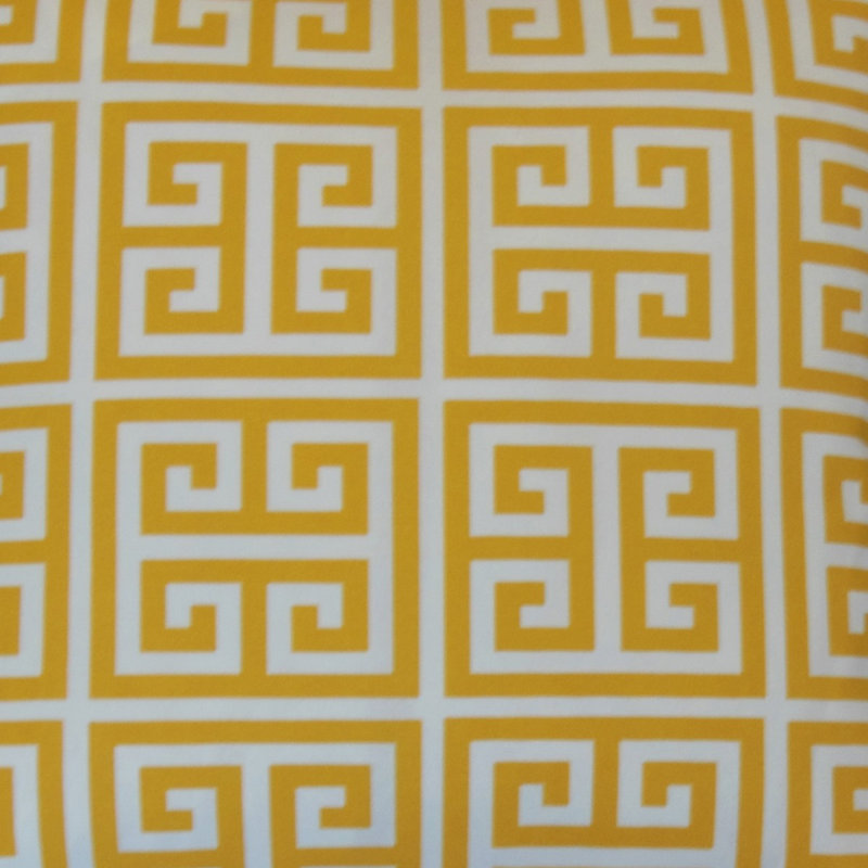 Coussin Towers, Carré, Hauteur (26 po) x largeur (26 po), Jaune