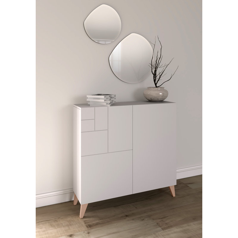 12 Pair Shoe Storage Cabinet, White/Pink