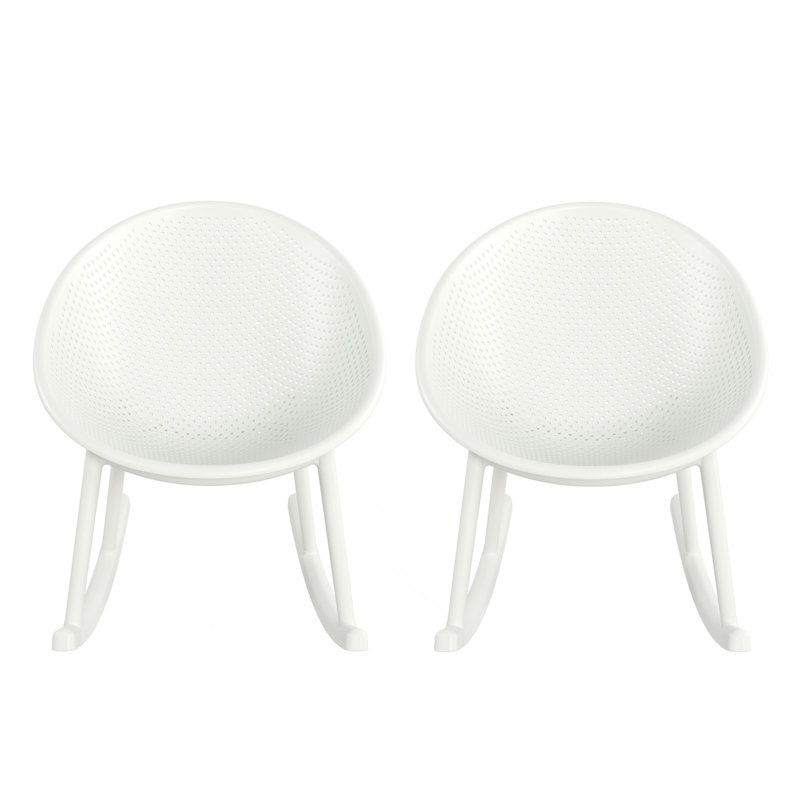 Chaise berçante Gable (ensemble de 2), Blanc