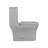 Concorde One Piece Square Toilet Dual Flush in Matte Gray 1.1/1.6 gpf-1988336514-1982268218