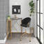 Chaise de travail en métal doré et velours-1389416551